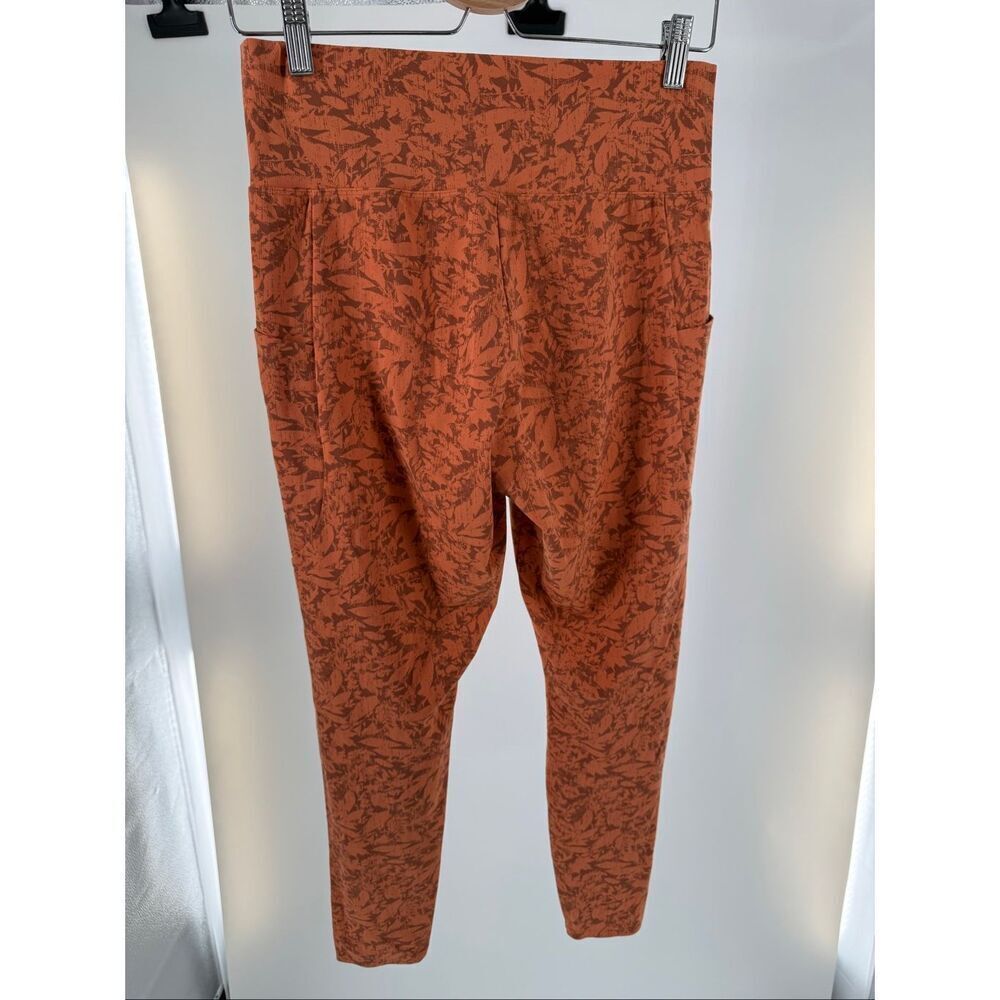 REI 7/8 Leggings Orange Floral Large